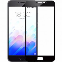 Защитное стекло Full Glue Meizu M3 Note black тех.пакет