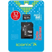 Карта памяти micro SD ICONIX 32GB class 10 с адаптером SD