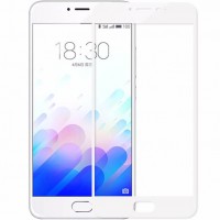 Защитное стекло Full Glue Meizu M3 Note white тех.пакет