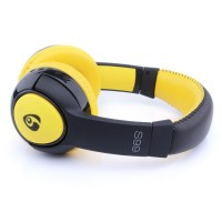 Bluetooth наушники с микрофоном MP3 FM S99 черно-желтые