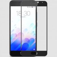 Защитное стекло Full Screen Meizu M3, M3 mini, M3s black тех.пакет