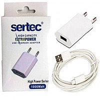 Сетевое зарядное устройство Sertec STC-29 1USB 1.0A micro-USB white