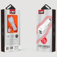 Автомобильное зарядное устройство EMY MY-112 2USB 2.4A Lightning white