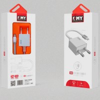 Сетевое зарядное устройство EMY MY-222 1USB 1.0A Lightning white