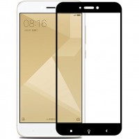 Защитное стекло Full Glue Xiaomi Redmi 4X black тех.пакет