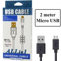 USB кабель ALLin1 micro USB с ферритом 2m черный