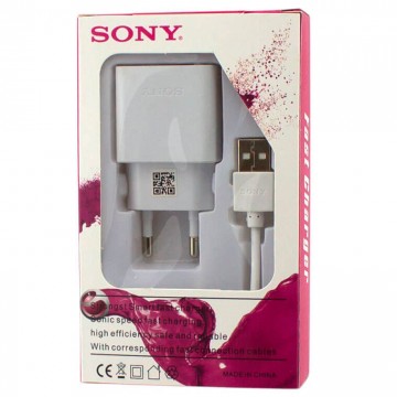 Сетевое зарядное устройство Sony Fast Charge 2in1 9V 1USB 12V 1.8A micro-USB white в Одессе