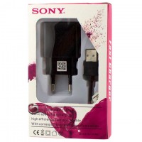 Сетевое зарядное устройство Sony Fast Charge 2in1 9V 12V 1USB 1.8A micro-USB black