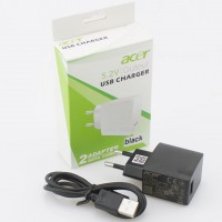 Сетевое зарядное устройство Acer PA-1070-07 2in1 5.2V 1USB 2.0A micro-USB black