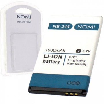 Аккумулятор NOMI NB-244 для i244 1000 mAh AAAA/Original пластик.блистер в Одессе