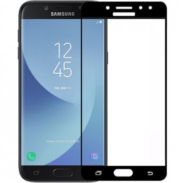 Защитное стекло Full Glue Samsung J7 2017 J730 black тех.пакет в Одессе