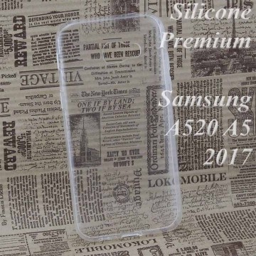 Чехол силиконовый Premium Samsung A5 2017 A520 прозрачный в Одессе