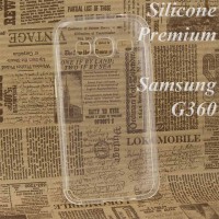 Чехол силиконовый Premium Samsung Core Prime G360, G361 прозрачный