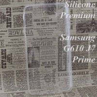 Чехол силиконовый Premium Samsung J7 Prime G610 прозрачный
