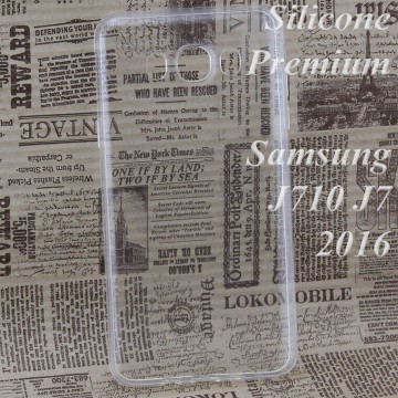 Чехол силиконовый Premium Samsung J7 2016 J710 прозрачный в Одессе