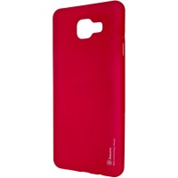 Чехол Soft Touch Baseus Samsung A7 2016 A710 матовый красный