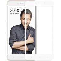 Защитное стекло Full Glue Xiaomi Redmi 4A white тех.пакет