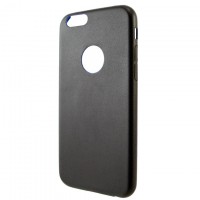 Чехол-накладка кожаный Apple iPhone 6 черный