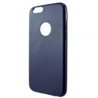 Чехол-накладка кожаный Apple iPhone 6 синий