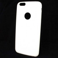 Чехол-накладка кожаный Apple iPhone 6 белый
