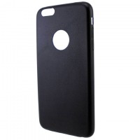 Чехол-накладка кожаный Apple iPhone 6 Plus черный