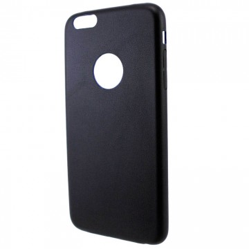 Чехол-накладка кожаный Apple iPhone 6 Plus черный в Одессе