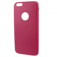 Чехол-накладка кожаный Apple iPhone 6 Plus красный