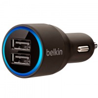 Автомобильное зарядное устройство Belkin 2USB 2.1A+1A black