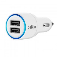 Автомобильное зарядное устройство Belkin 2USB 2.1A+1A white
