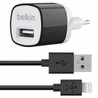Сетевое зарядное устройство Belkin 2in1 1USB 1.0A Lightning black