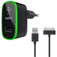 Сетевое зарядное устройство Belkin 2in1 1USB 2.1A Apple 30-pin black