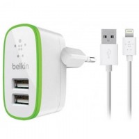 Сетевое зарядное устройство Belkin 2in1 2USB 2.1A Lightning white