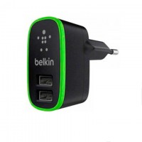 Сетевое зарядное устройство Belkin 2USB 2.1A black