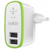 Сетевое зарядное устройство Belkin 2USB 2.1A white