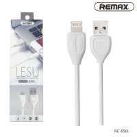 USB кабель Remax Lesu RC-050i lightning 1m белый