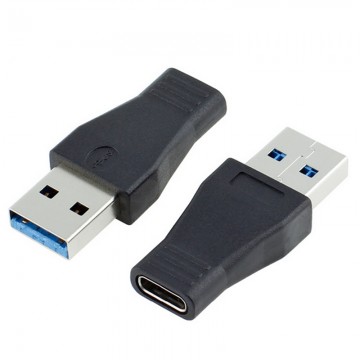OTG переходник c USB 3.0 на Type-C черный в Одессе