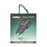 Сетевое зарядное устройство Sertec STC-25 1USB 2.1A Lightning black