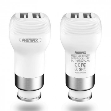 Автомобильное зарядное устройство Remax Flinc RCC207 2USB 2.4A white в Одессе