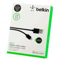 USB кабель Belkin Lightning 1m черный