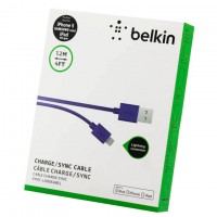 USB кабель Belkin Lightning 1m фиолетовый