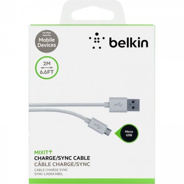 USB кабель Belkin micro-USB 1m белый в Одессе