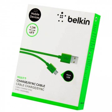 USB кабель Belkin micro-USB 1m зеленый в Одессе