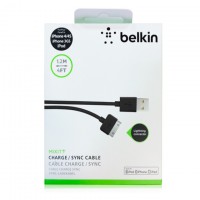 USB кабель Belkin Apple 30pin 1m черный