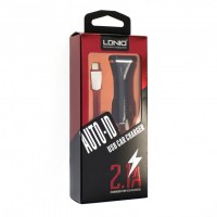 Автомобильное зарядное устройство LDNIO DL-219 2USB 2.1A Lightning black