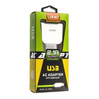 Сетевое зарядное устройство LDNIO DL-AC56 2USB 2.1A Lightning white