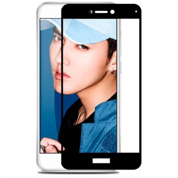 Защитное стекло Full Screen Huawei P8 Lite 2017, P9 Lite 2017, GR3 2017, Honor 8 Lite, Nova Lite 2016 black тех.пакет в Одессе
