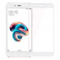 Защитное стекло Full Glue Xiaomi Mi5X, Mi A1 white тех.пакет