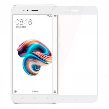 Защитное стекло Full Glue Xiaomi Mi5X, Mi A1 white тех.пакет в Одессе