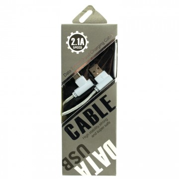 USB кабель Speed cloth 2.1A Type-C 2L-образный 1m серый в Одессе