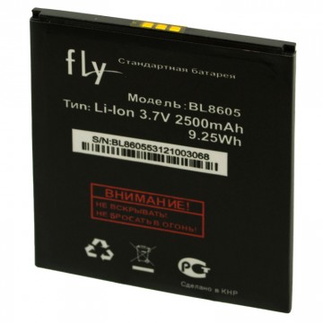 Аккумулятор Fly BL8605 2500 mAh FS502 Cirrus 1 AAAA/Original тех.пакет в Одессе